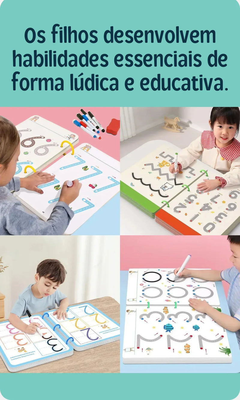 Conjunto de Brinquedos de Desenho Montessori para Crianças: Aprendizagem Divertida e Educativa