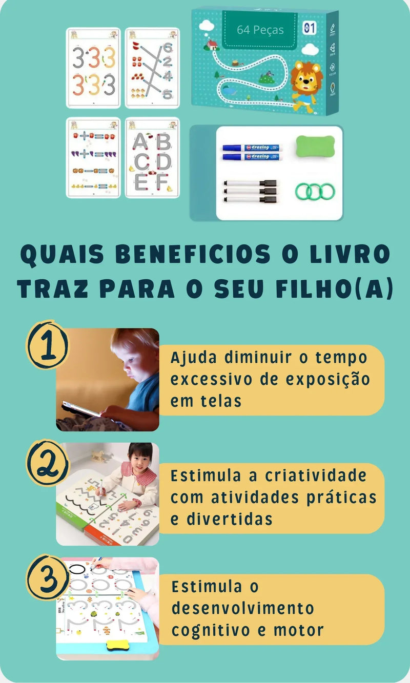 Conjunto de Brinquedos de Desenho Montessori para Crianças: Aprendizagem Divertida e Educativa