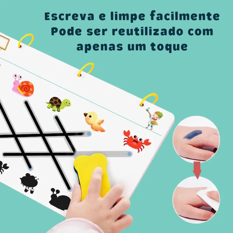 Conjunto de Brinquedos de Desenho Montessori para Crianças: Aprendizagem Divertida e Educativa