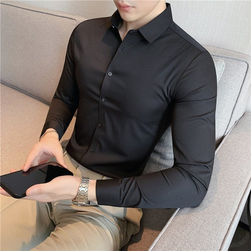 Camisa Social Lisa Softlux: Conforto e Estilo Sem Esforço